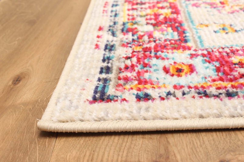 Tapis de Couloir Traditionnel Jasmine 2'8\" x 8'2\" en Ivoire