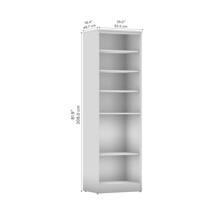 Organisateur de garde-robe Key West de Bestar de 25 po (L) - blanc chêne lin