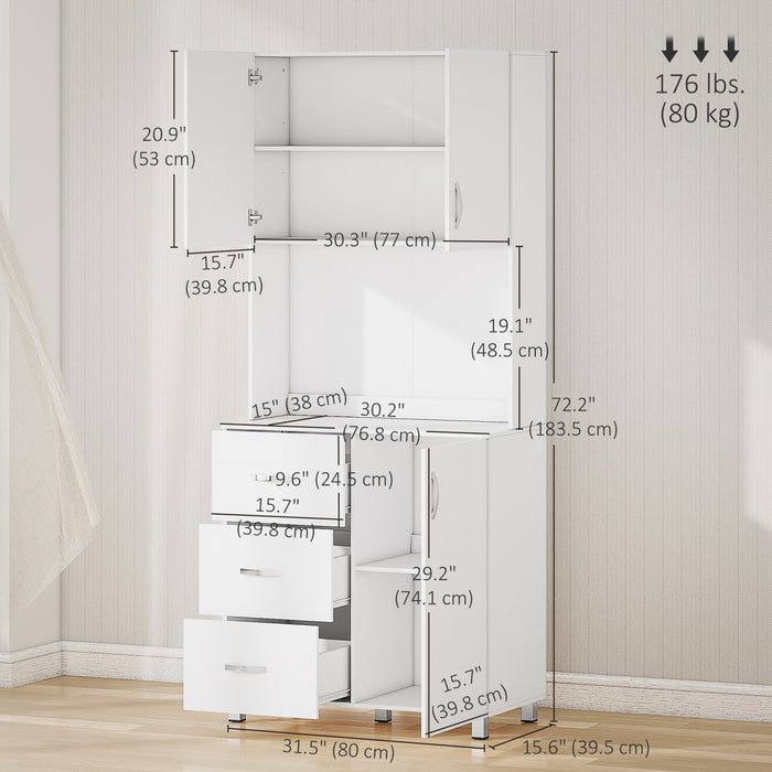 Buffet Vaisselier Armoire Centre Piece 2 Portes