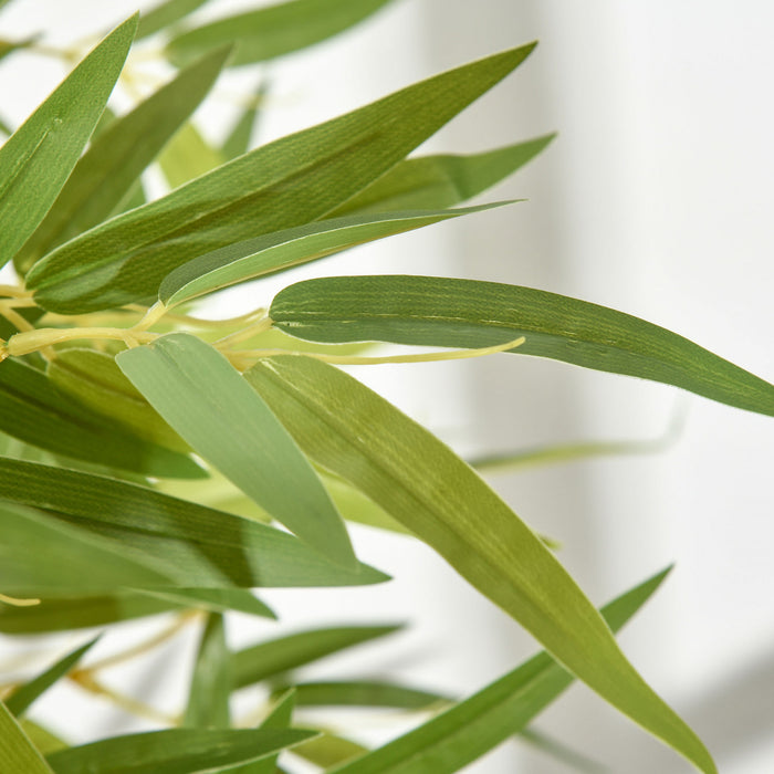 Outsunny 4' Bambou Artificiel Faux Plante Decoration Interieure Exterieure