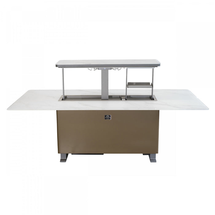 Table a manger intelligente Cinetico blanche, refrigerateur et congelateur de 5,3 pi³-FDTFR7044-86WHT