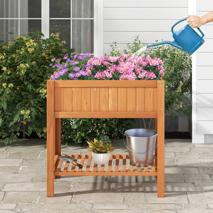 Costway Jardiniere Exterieur Dimension119x57x90 Cm En Bois Potager Sur Pied En Bois Outil Genial En Plein Air