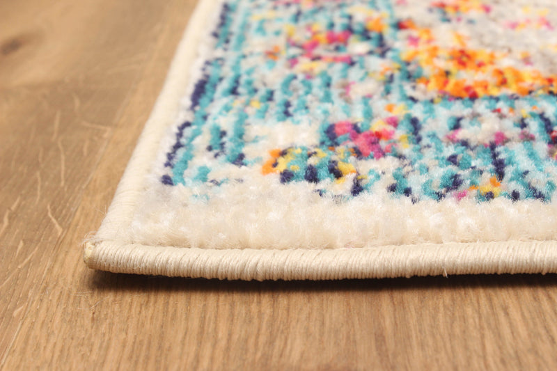 Tapis de Couloir Traditionnel Daria 2'8\" x 8'2\" en Gris