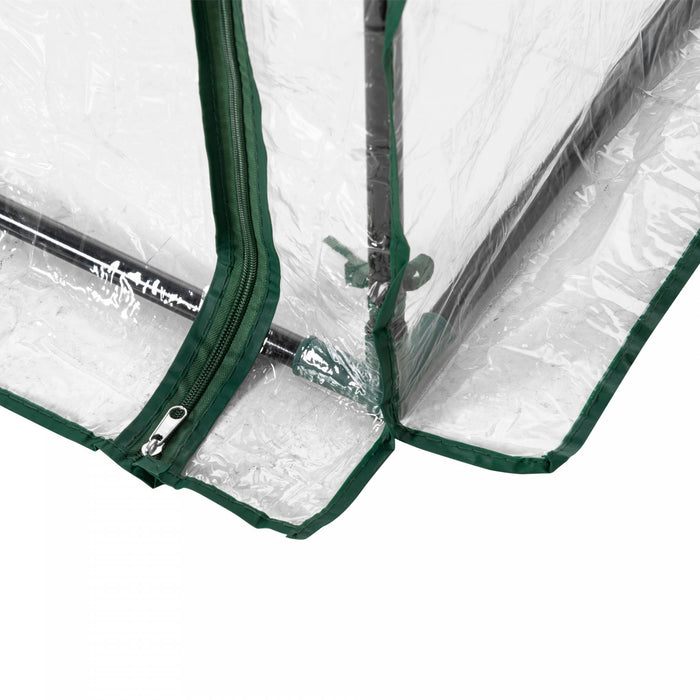 Outsunny Serre De Jardin Couverture En Pvc Avec Cadre En Acier Pour Serre 101,6 X 50,8 X 152,4 Cm Avec Porte Enroulable Exterieure Pour Arriere-cour, Balcon, Jardin, Vert