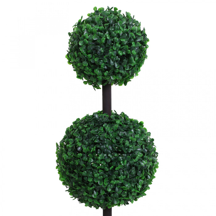 HOMCOM Arbre topiaire a 2 boules pour la maison, le bureau, le salon