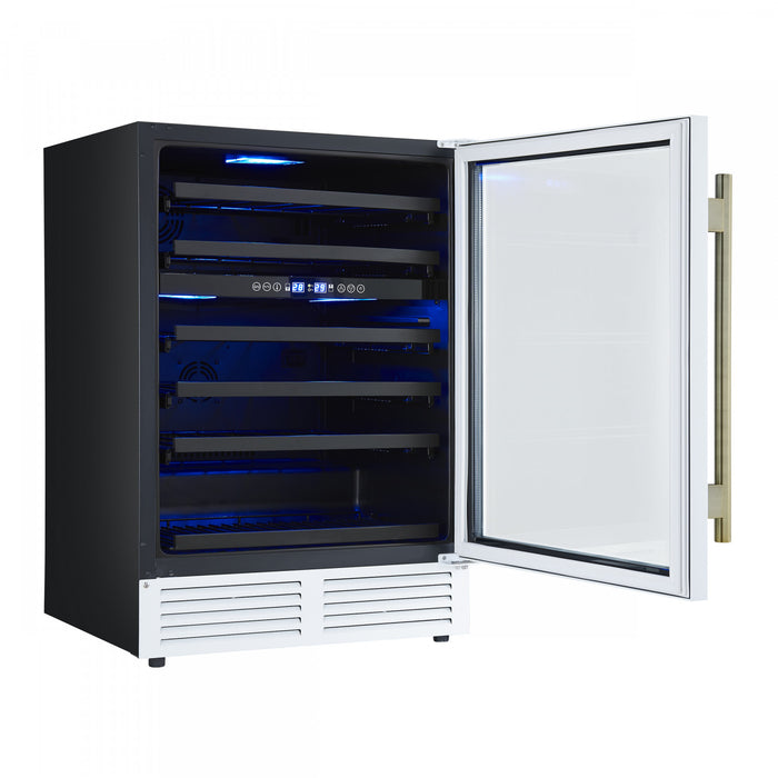 Refroidisseur a vin Bacchino de 24\",Blanc, capacite de 51 bouteilles,encastrable ou autonome-FWCDR6634-24WHT