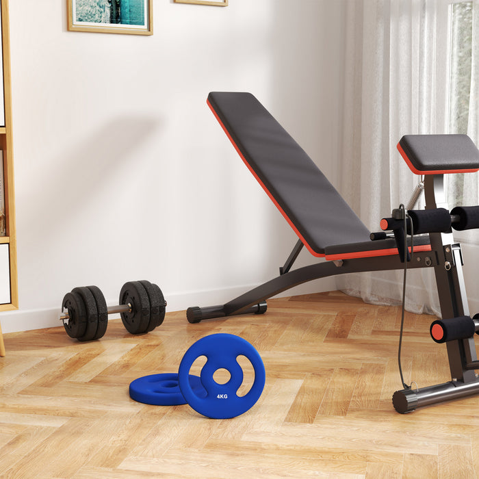 Soozier Plaques De Poids Avec Poignees Faciles A Saisir, 2 X 8,8 Lb