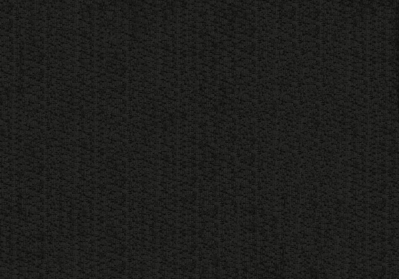 Sofa Sectionnel Rembourre, 85\" De Large, Tissu Noir, Pieds En Metal Noir