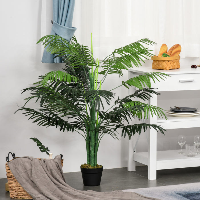 Outsunny Palmier Tropical Artificiel 122cm Faux Plante Realiste