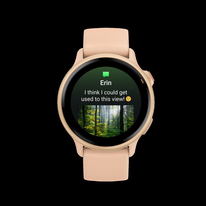 Montre intelligente Garmin Vivoactive 6 Pink Dawn - Suivi de style de vie, rapport matinal, suivi de meditation, sante des femmes, messagerie sur le poignet