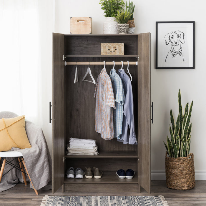 Armoire-penderie Elite de 32 po - gris délavé