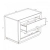 Soren Contemporary 32" Nightstand in Charcoal Gray (1-Drawer) | Table de nuit contemporaine Soren 32" en gris charbon (1 tiroir)