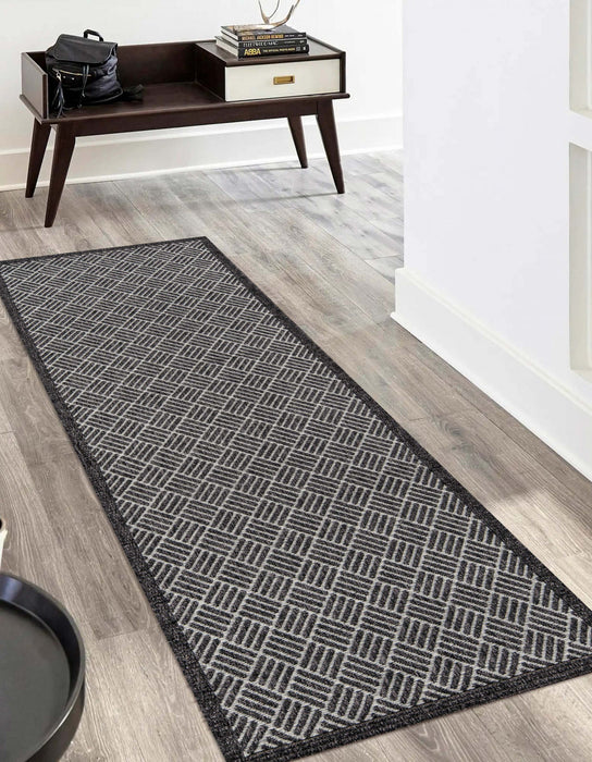 Tapis Contemporain Eve 2'0\" x 6'0\" en Gris