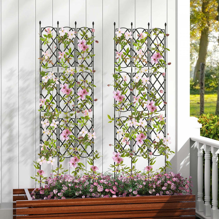 Costway 1 Pcs 58\" X 73\" Trellis De Jardin Pour Les Plantes D'escalade