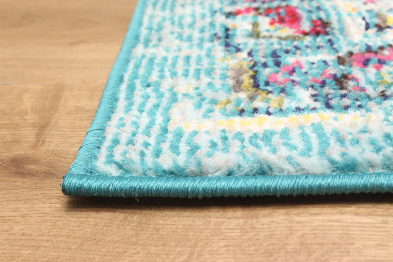 Tapis Traditionnel Jasmine 5'0\" x 8'0\" en Bleu