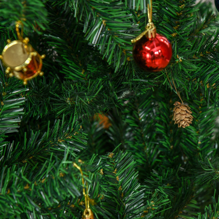 Homcom Arbre De Noel Artificiel De 7ft Avec Ornement