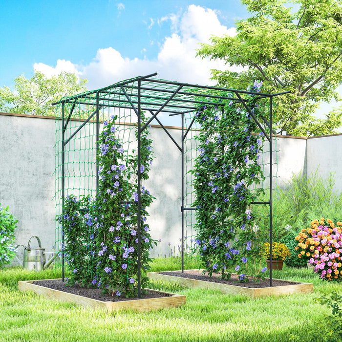 Outsunny Treillis de Jardin de 6.4pi, Arche de Soutien pour Plantes
