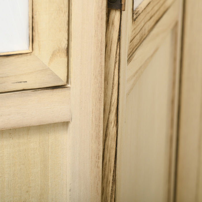 Homcom Ecrans D'intimite En Bois, Separateurs De Piece