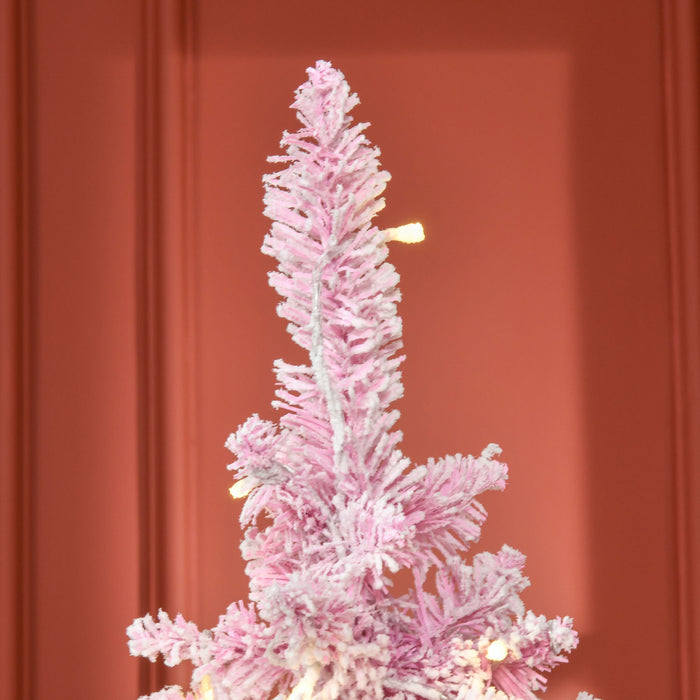 Homcom Arbre De Noel Artificiel Floque De Neige De 6 Pieds