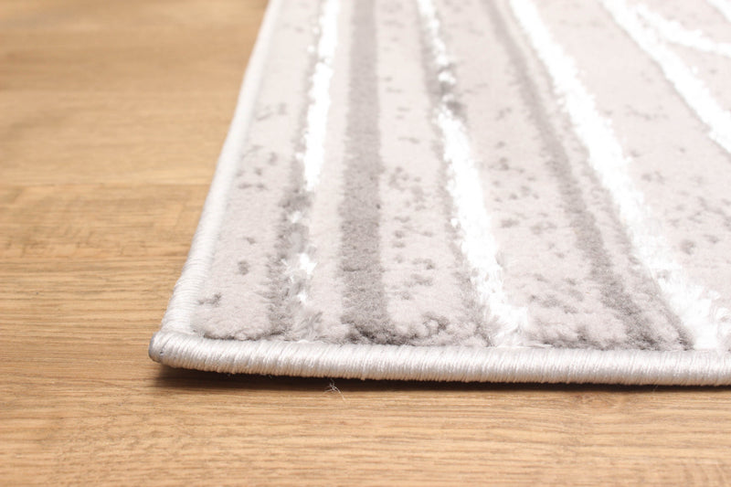 Tapis Contemporain/Moderne Blythe 5'0\" x 8'0\" en Gris