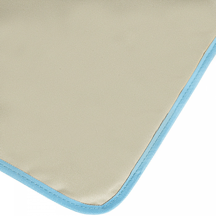 Outsunny Lot De 2 Chaises Longues De Plage, Tapis De Plage Pliable, Beige