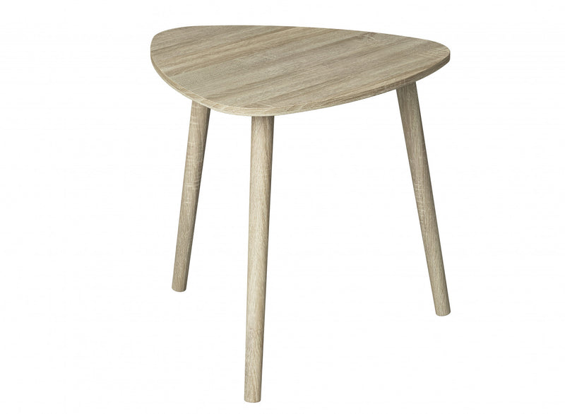 Table de bout avec pattes en pin - dessus d’apparence pin