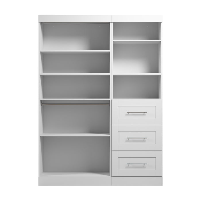 Système d’organisateur de garde-robe Pur de Bestar de 61 po (L) - blanc