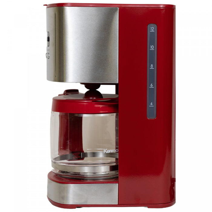 Cafetière programmable Kenmore de 12 tasses, rouge - KKCM12R