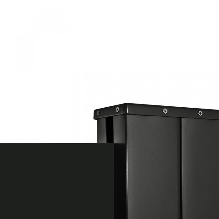 Outsunny Ecran De Confidentialite Pliant Pour Auvent Lateral 118\" X 79\"noir