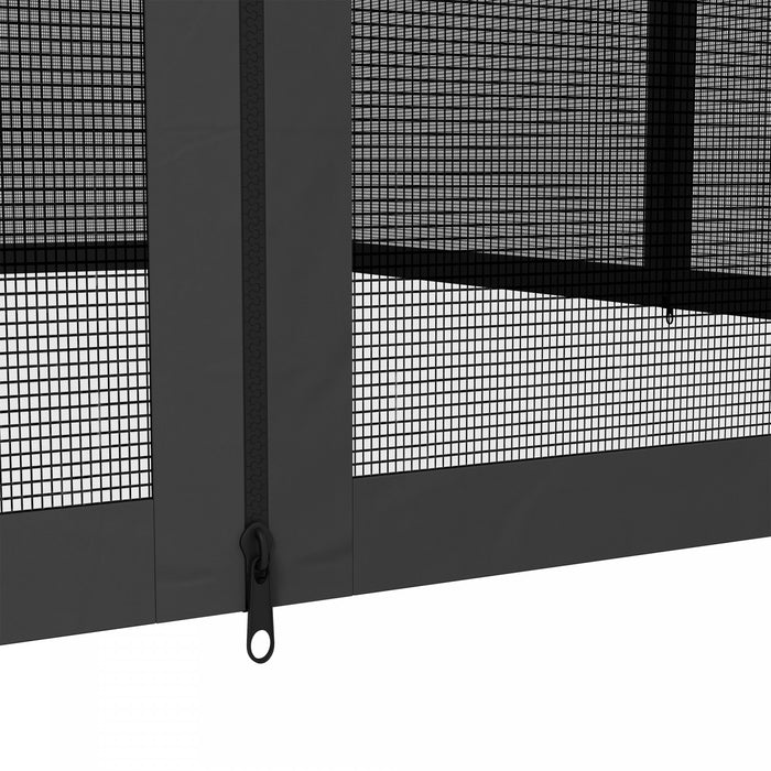 Outsunny Murs D'ecran De Moustiquaire De Remplacement De Gazebo 12' X 12'