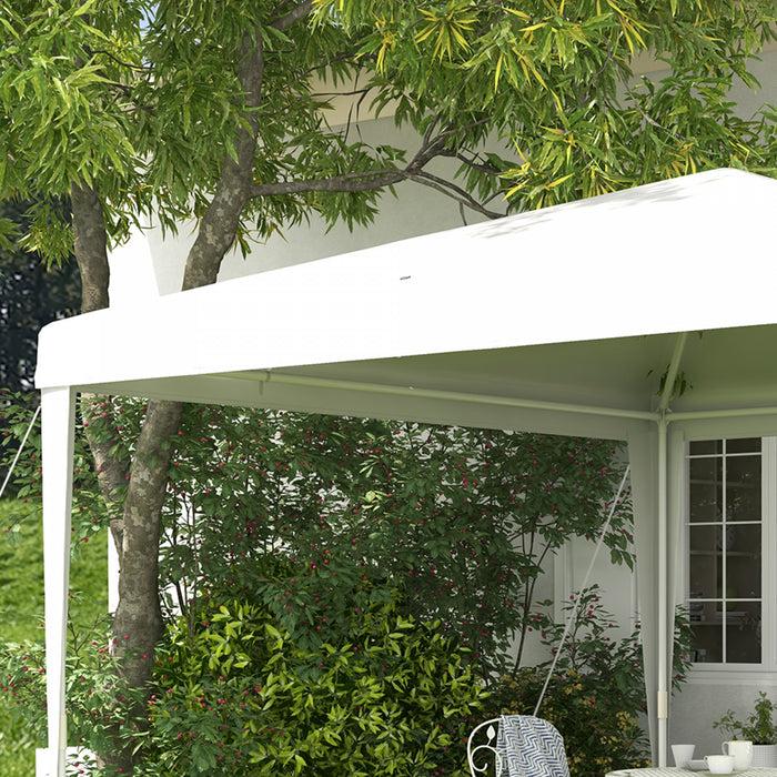 Outsunny Tonnelle De Fete Tente Portable Pliable Jardin Auvent Evenement Abri Exterieur Parasol Vert