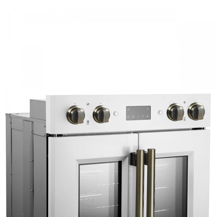 Four mural electrique double Asti 30 pouces, blanc, 7,36 pi³ - FBOEL1340-30WHT