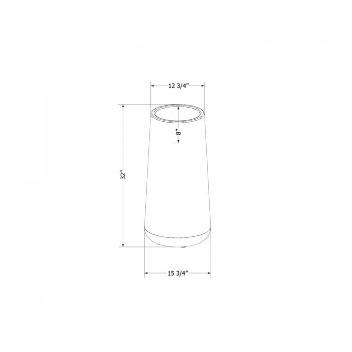 Cache-pot haut Dalya pour l'extérieur - greige