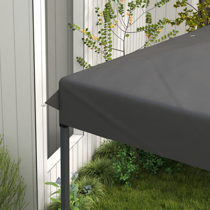 Outsunny 10x10ft Hauteur Reglable Pop Up Canopy Tente Avec 1 Bouton Push