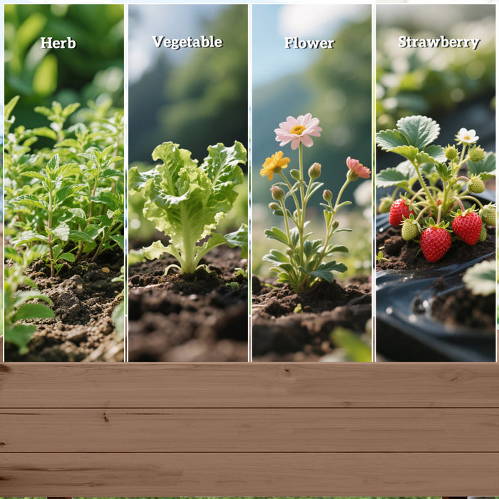 Outsunny Jardiniere Surelevee A 2 Niveaux, Bac De Plantation En Bois, Carbonise