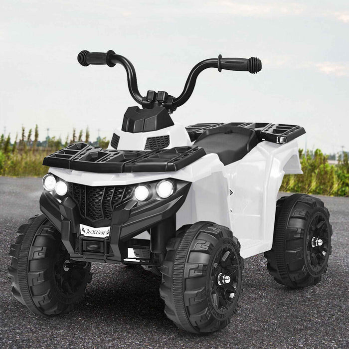 6v Batterie Alimentee Enfants Rouler Sur Atv 4 Roues Quad W / Mp3 & Led Phare Blanc