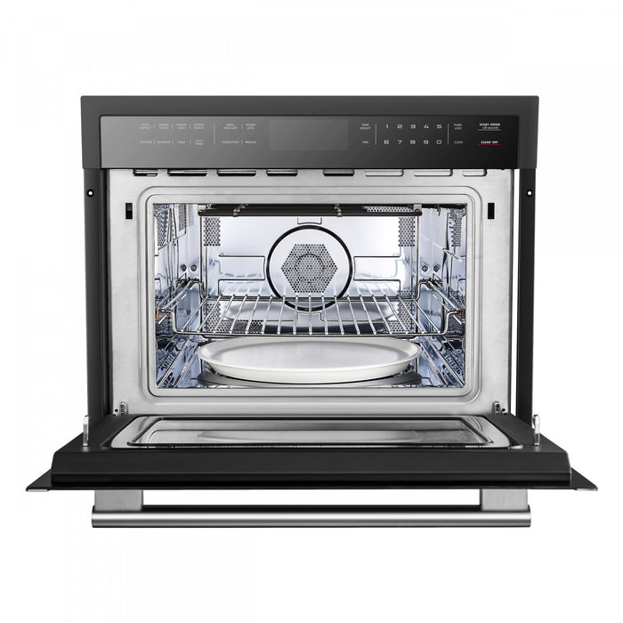 Four a micro-ondes encastrable Oliena Espresso Noir 24 pouces, 1,6 pi³ - FMWDR3093-24BLK
