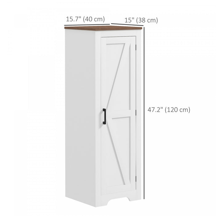 HOMCOM Armoire de rangement de ferme avec etagere reglable pour le salon