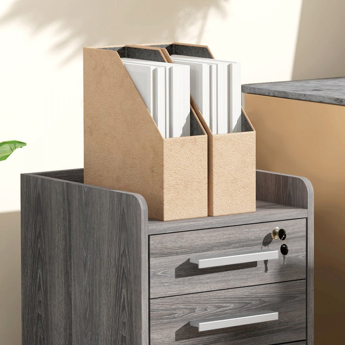 Homcom Classeur Mobile 3 Tiroirs Classeur De Bureau