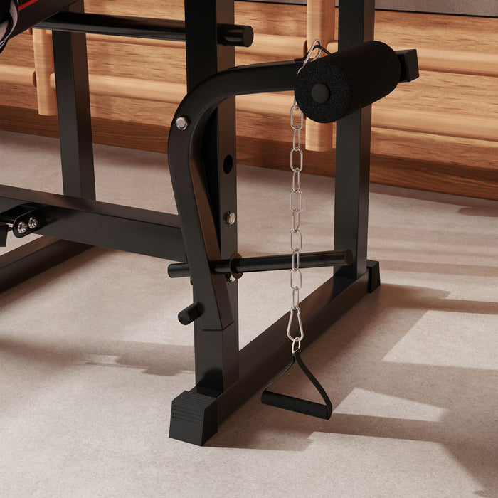 Soozier Banc De Musculation Avec 2 Supports D'halteres, Banc De Curl