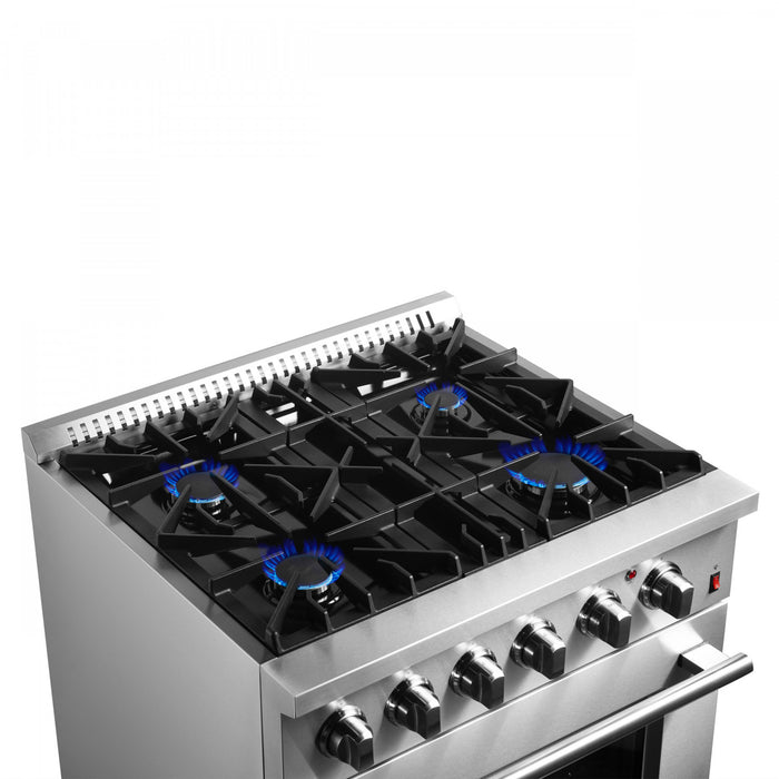 Cuisiniere a double combustible Marco 30 po en acier inoxydable, 4.32 pi³ - FFSGS6197-30