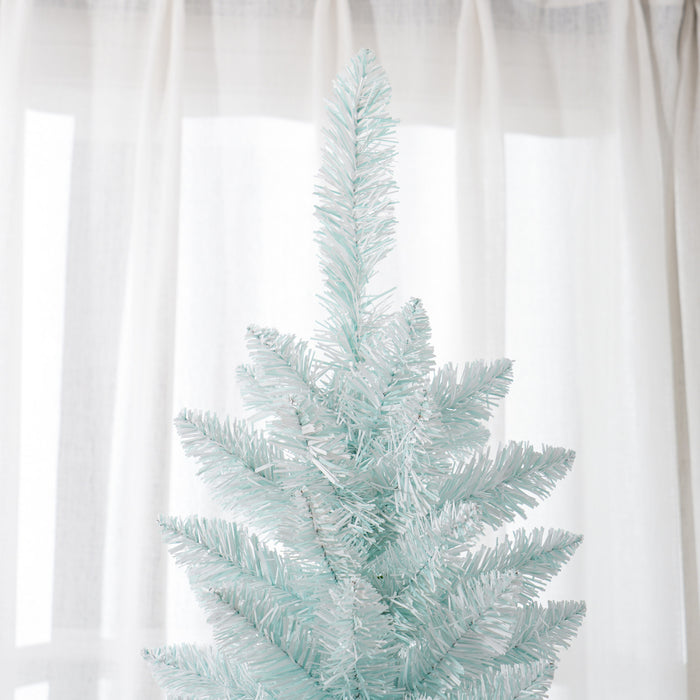 Homcom Sapin De Noel Artificiel Fin, Sapin De Noel Crayon, Bleu Degrade