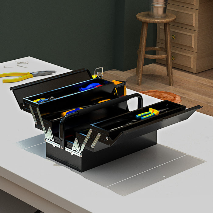 Durhand Boite A Outils, Coffre A Outils Portable En Acier Avec Poignee