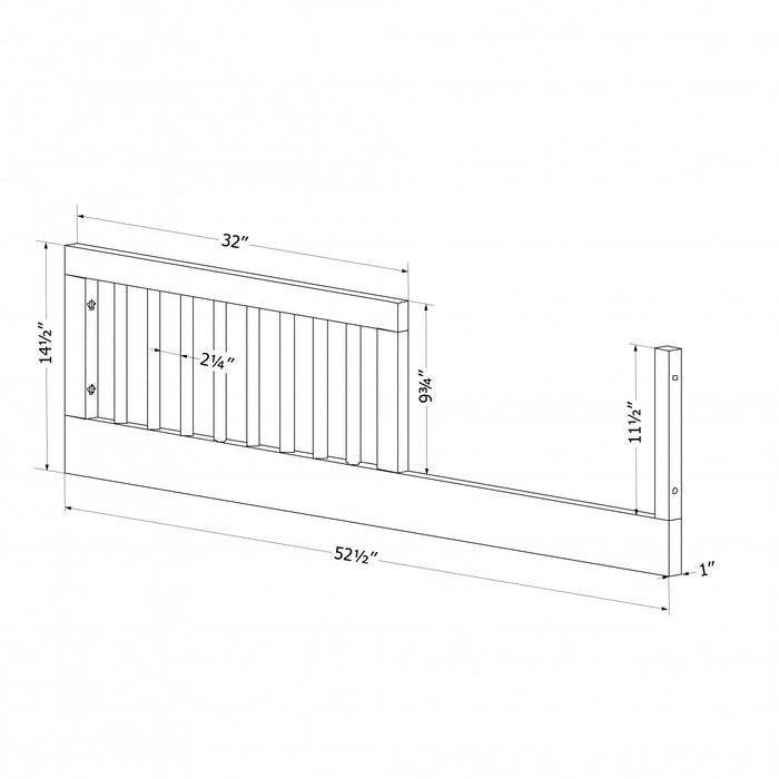 Garde-corps pour bambin pour lit de bébé Milos - rose blush