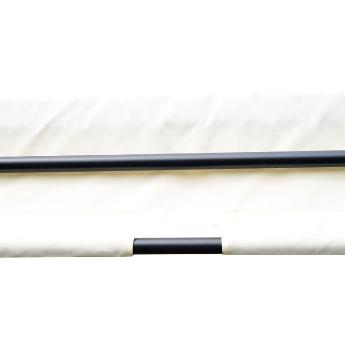 Outsunny 3 m x 3 m Pergola en acier Auvent retractable, blanc creme
