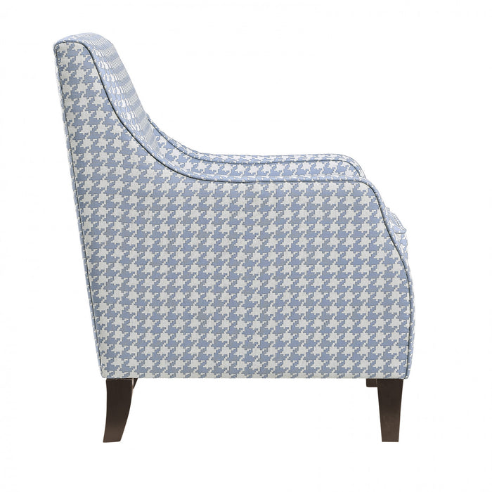 Fauteuil Beagle En Tissu A Motif Bleu