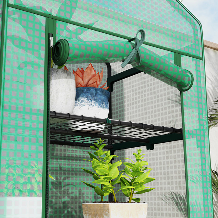 Outsunny Mini Serre A 5 Etages, Serre D'interieur, Vert