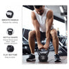 Soozier 26lb Fitness Kettlebell, Plastic Exercise Weight with Sand, Weightlifting Tools with Smooth Handle, Noise Reduction for Home, Gym