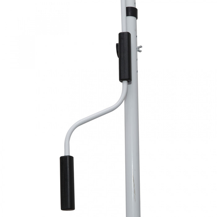 Outsunny 6.6'x5' Manuel Retractable Patio Auvent Fenetre Porte Pare-soleil Pont Auvent Abri Resistant A L'eau Uv Protecteur Vert Et Blanc