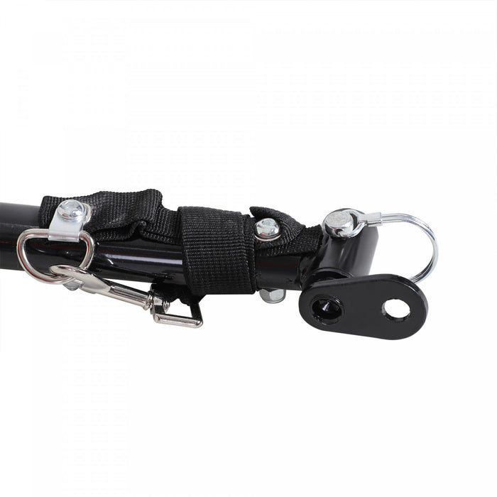 Aosom Porte-bicyclette Pliable Pour Le Jardin Avec Attache Rapide, Housse, Noir/rouge